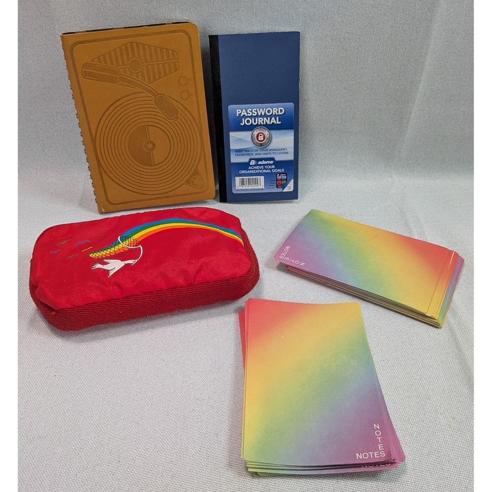 Adams Stationery Bundle Unisex OS Multicolor Excellent Password Journal Notebook